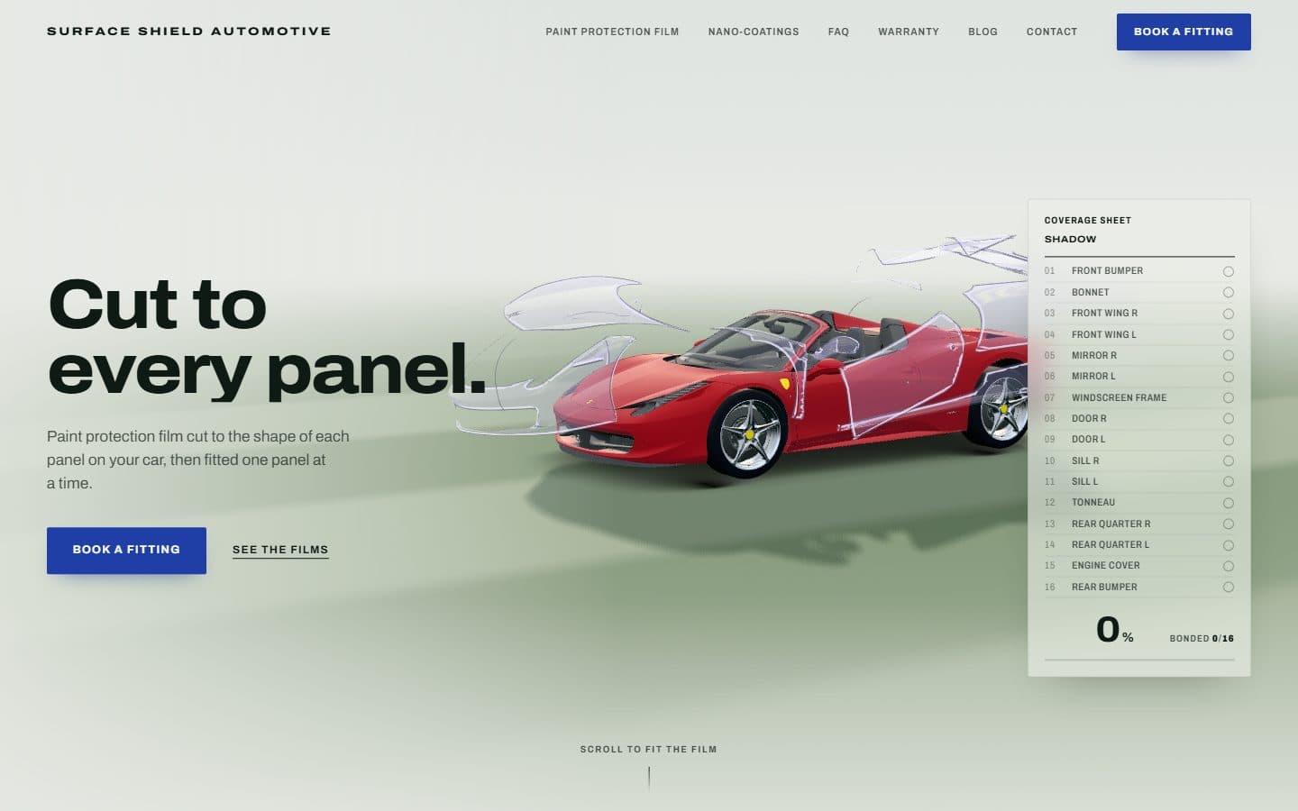 Surface Shield Automotive homepage